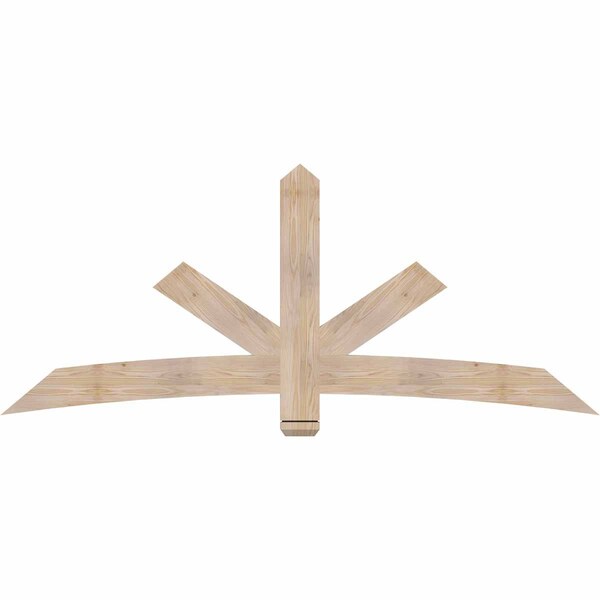 Ekena Millwork Alberta Smooth Timber Gable Bracket, Douglas Fir, 84"W x 35"H x 1 1/2"D x 5 1/2"F, 10/12 Pitch GBW084X35X0206ALB00SDF - main